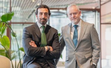 José Luis Martín Zabala, diretor-geral da Sage Iberia e Aaron Harris